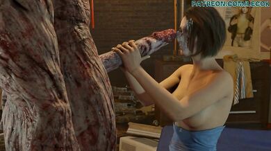 A lovely lady with a heart-shaped ass, spreads her legs and gets sprayed by the Valentines Day love juice