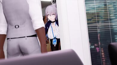 Melted in Love, Bronya Screams as She Gets Double-Fucked by Her Boss in the Office!