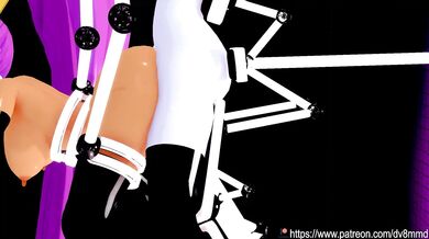 Hardcore Hentai Flipbook: Risky Bondage BDSM Fucking Machines Slave - Machine Assisted Breeding with Shantae and Futa