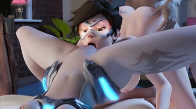 The Ultimate Hentai Trap: Tracer and Nova (Darellak) Make an Epic Threesome