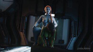 Sexy alien babes in a golf cart adventure with the Lady Hellbender [GolferXv]
