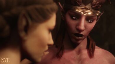 Sexy Lyrian Whores - Anal Handjob Preview in the Bordello [NYL]