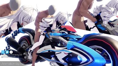 Briana gets a big black dick in her ass - Two Acts