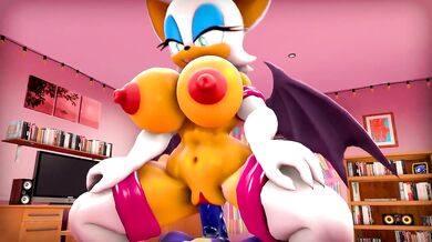 Watch as the sexy cowgirl Rouge rides the stiff wector in this smutty porno flick!