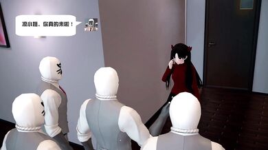 Tohsaka Rin gets gang banged by an army of sexy anime characters