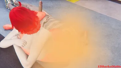 Watch as Arezu gets facefarted by El Sharko Diablo in this intense hentai video!