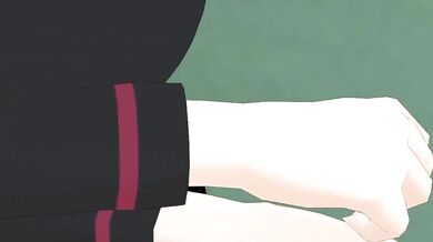 Big Tits Maho Nishizumi, Dance & Continuous Masturbation [BitmanMMD]