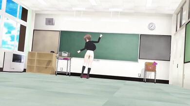 Big Tits Maho Nishizumi, Dance & Continuous Masturbation [BitmanMMD]