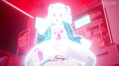 Watch as Rebecca gets covered in sticky magmallow goo! Is what you want to say?