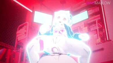 Watch as Rebecca gets covered in sticky magmallow goo! Is what you want to say?