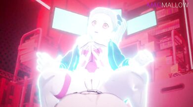 Watch as Rebecca gets covered in sticky magmallow goo! Is what you want to say?