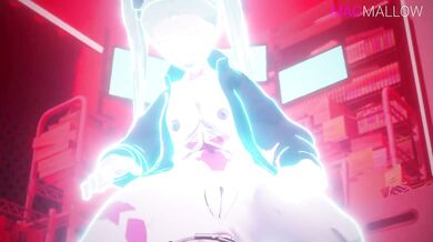 Watch as Rebecca gets covered in sticky magmallow goo! Is what you want to say?