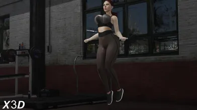 Sexual Seduction of a Virgin Bride-to-Be with the Hot Black Widow Jump Rope, 60 Frames Per Second Porn Video