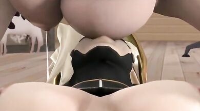 Overwatch Milk Lactation Frenzy with Kakegurui Girls!