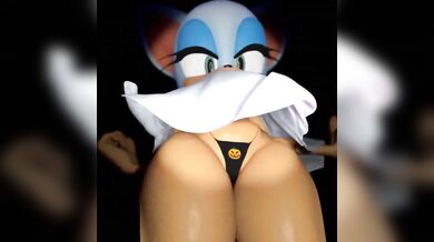 Suckling on the nipples of a voluptuous woman with rouge-stained lips and underboob heaving with every breath