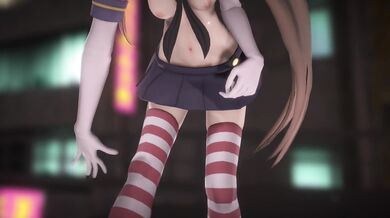 Licking The Mouth Of An Innocent Little Nympho - Ver 3 [MMD R18] Popipapi