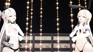 The name of the movie is Shimakaze and Amatsukaze - Hand in Hand [MMD R18] MofuMofu