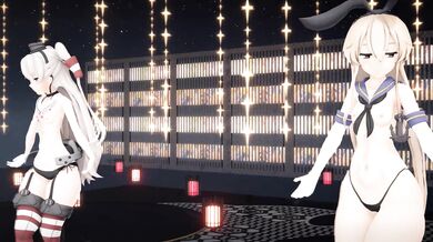 The name of the movie is Shimakaze and Amatsukaze - Hand in Hand [MMD R18] MofuMofu