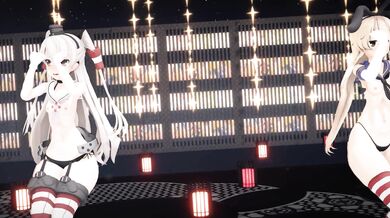 The name of the movie is Shimakaze and Amatsukaze - Hand in Hand [MMD R18] MofuMofu