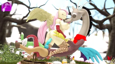 This is a hot porn video featuring Gorilla Discard X Fluttershy, where they have an unforgettable Christmas party
