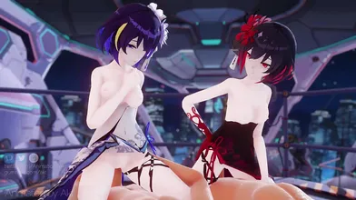Seele and Veliona get fucked together 1 - AKT