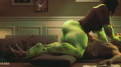 WATCH She Hulk get loud and creamy with her masturbation sound!