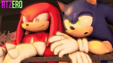 Watch Sonic and Knuckles get down and dirty in a hot sex scene!