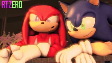 Watch Sonic and Knuckles get down and dirty in a hot sex scene!