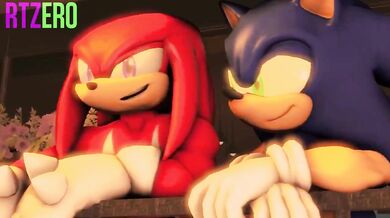 Watch Sonic and Knuckles get down and dirty in a hot sex scene!