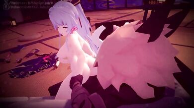 Ayaka comes home alone, but not for long as she gets banged by her horny neighbor