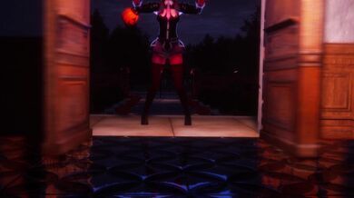 Mitsuboshi Konno from Konosuba celebrates Halloween in a sexy way