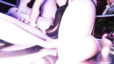 When two women have a pole fun competition, they are taking it up a notch by default!