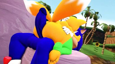 Sonic and Tails have a threesome with Thordersfm, an alien creature from another planet