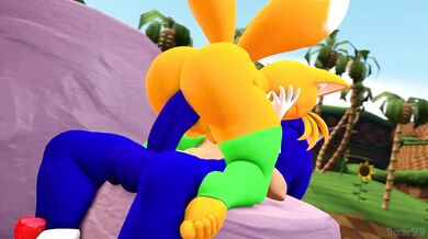 Sonic and Tails have a threesome with Thordersfm, an alien creature from another planet