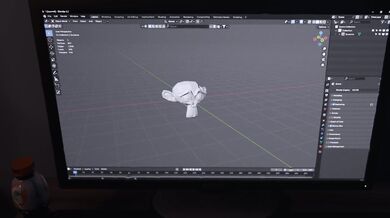 Watch as the curtains open to reveal a window, through which you can see Mavis, who seems to be enjoying herself immensely with Scrag boy