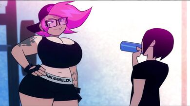 Watch this sexy hentai anime video where a muscular guy works out and gets horny, resulting in a super hot sex session Starring Fangdangler!