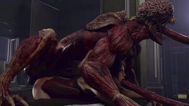 Anal Intruder vs Licking Licker (X-ray)