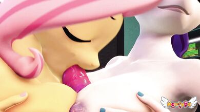 ``` [Hentai] Spike and Flutterdash get Titfucked by Rarity in this hot threesome ```