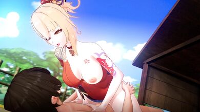 Sexy Yuri Maids Doriko and Dori get it on!