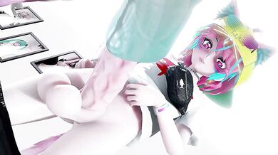 The Adventure of The Naked Futanari Blocking Beeps