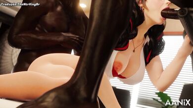 Bayonetta, a boss from hell, takes on Brazilian girls in this hot Pornhub scene!