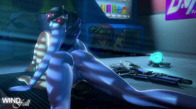 A hot babe gets her face fucked by a guy with superhuman speed in the steamy new porn video Facefucking Tracer [Windfall]