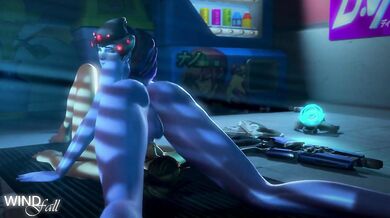 A hot babe gets her face fucked by a guy with superhuman speed in the steamy new porn video Facefucking Tracer [Windfall]