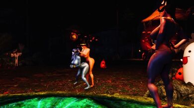 Hentai Porn - Spooky Time with Pei