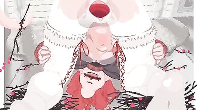 The tail of a clopped horse, but on a person with wings?!