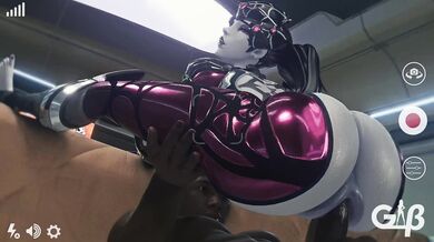 Watch this sexy hentai video where Widowmaker from Overwatch surprises General Butch with her deadly skills in the bedroom