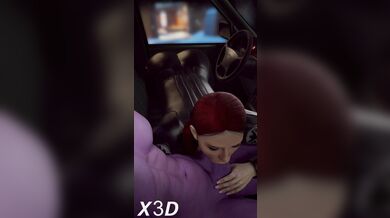 Muff Dive: The Black Widows Seductive Car Blowjob (In Suit)