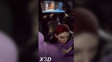 Muff Dive: The Black Widows Seductive Car Blowjob (In Suit)