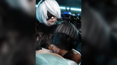 Two boys and Eve [GR8tDB] are having some fun in the bedroom