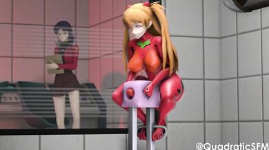 Asuka trying out new experimental pilot training procedures
